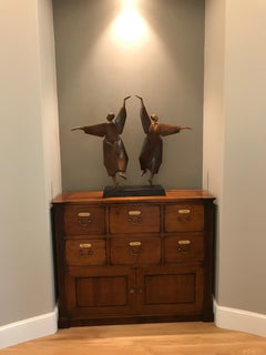 Fiesta Abstract Figurative Bronze Sculpture, Ed/10, 30x36x9 Inches