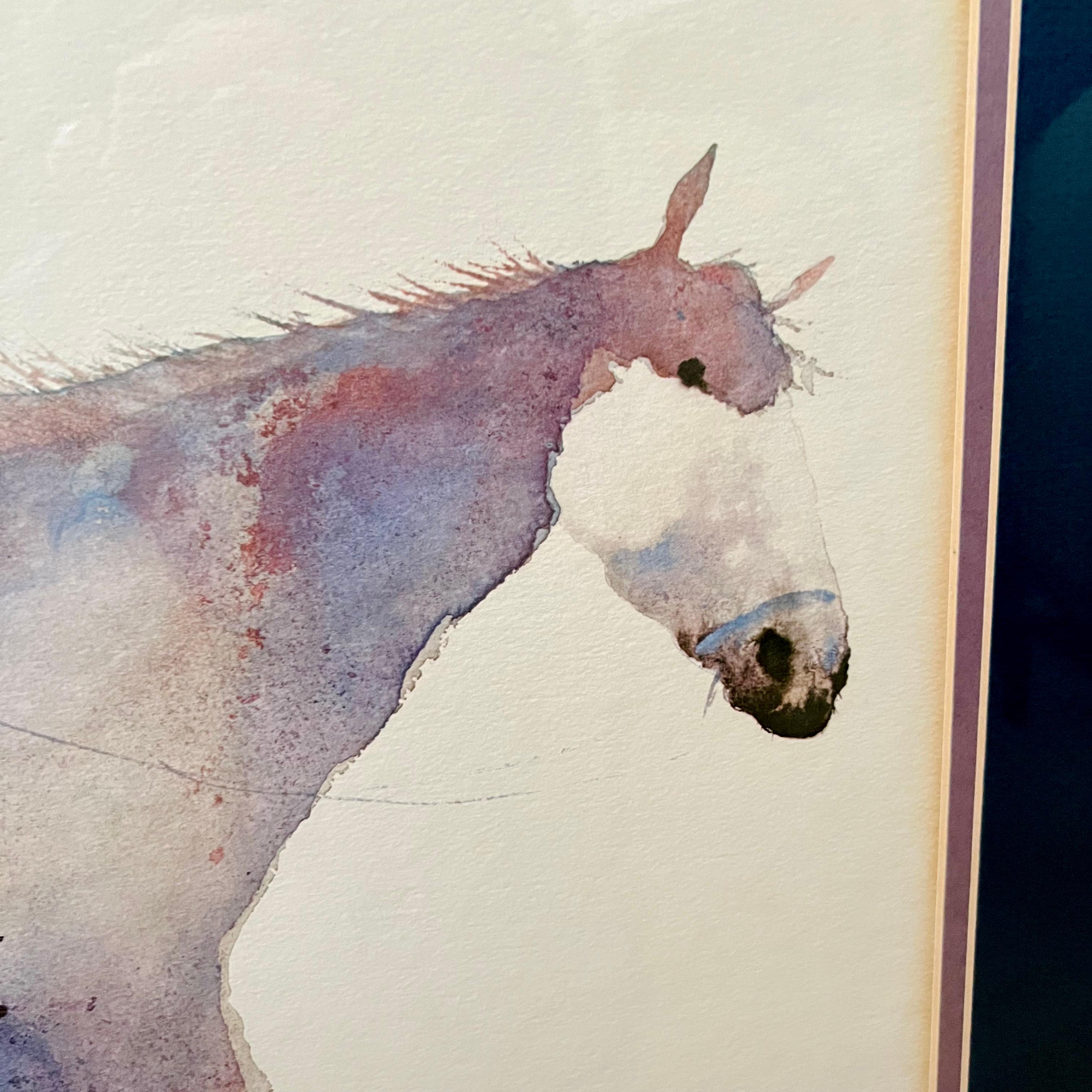 Litografías en acuarela de nativos americanos Carol Grigg, un par Madera en venta