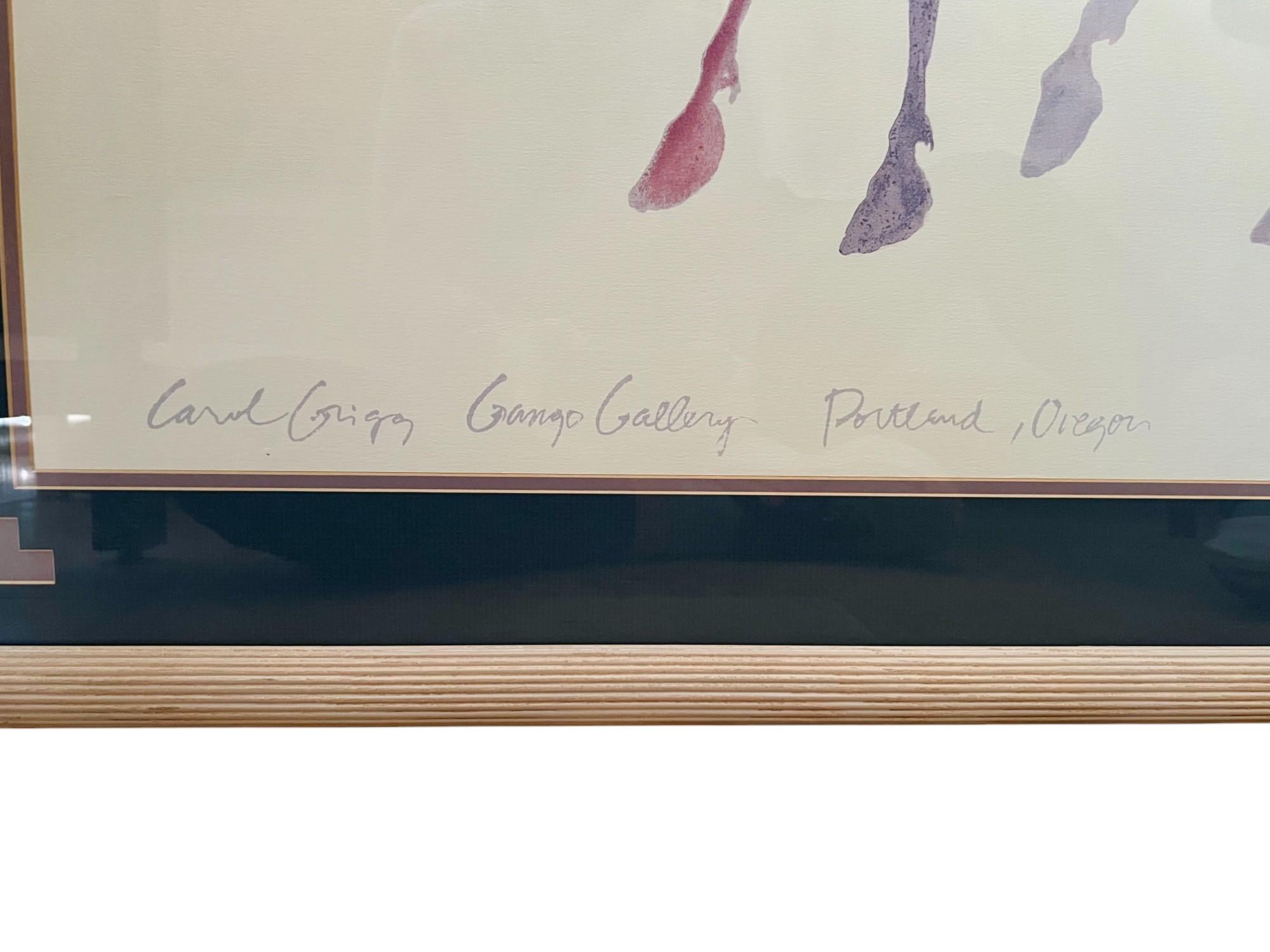 Carol Grigg „Die Guardians“ Aquarelllithographie der amerikanischen Ureinwohner, 1980er Jahre im Angebot 4