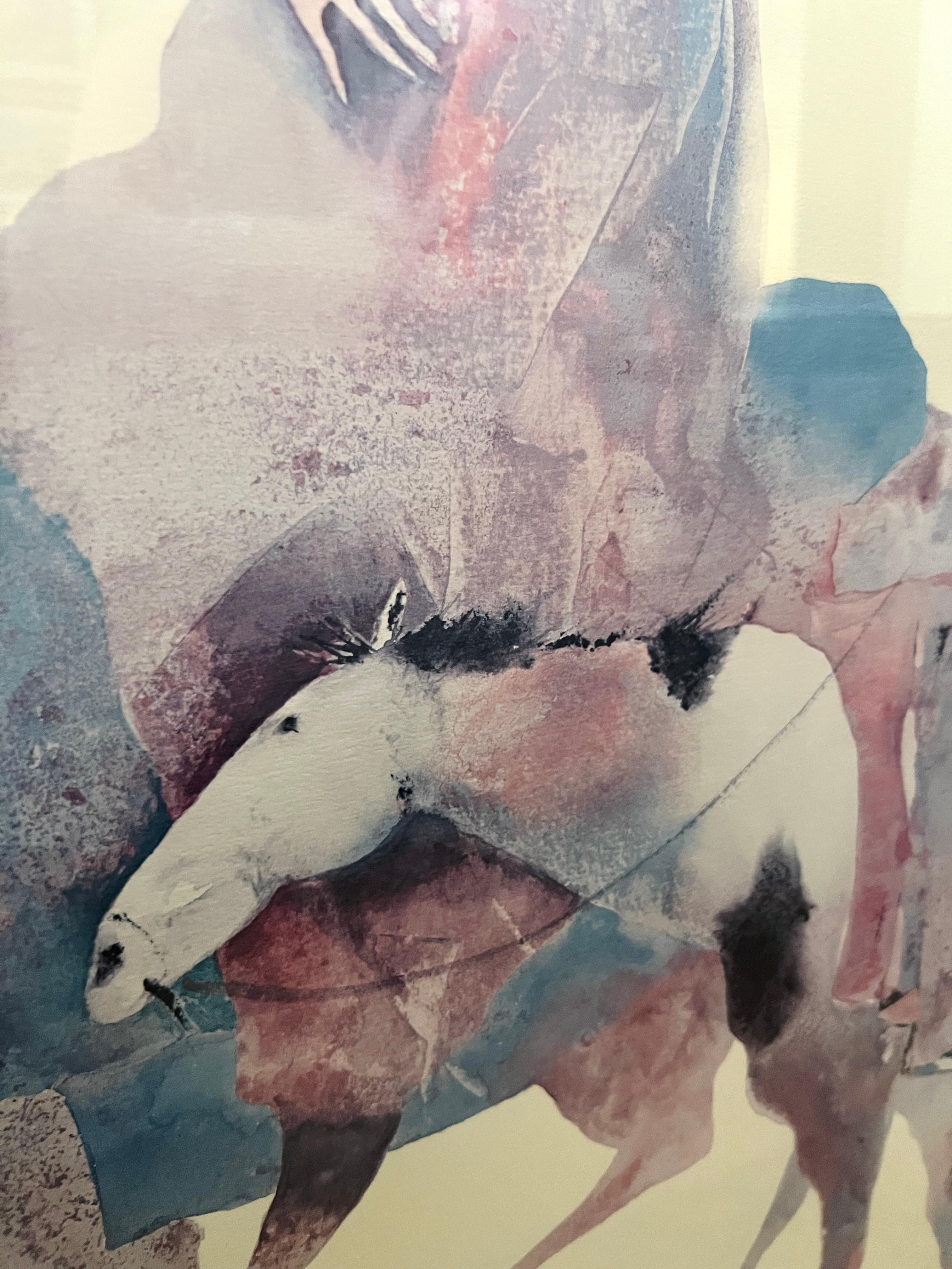 Carol Grigg „Die Guardians“ Aquarelllithographie der amerikanischen Ureinwohner, 1980er Jahre im Angebot 1