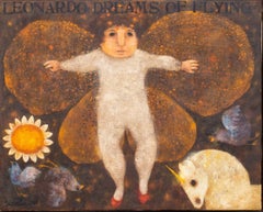 Carol Jablonski "Leonardo" Casein On Canvas