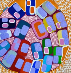 Colorful Abstract Oil Painting: 'Untitled'