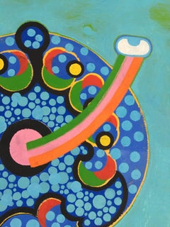 Abstract Pop Art Oil Painting: 'Eye Balls'