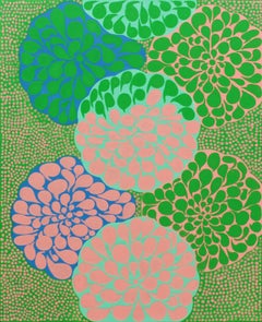 „Flower Burst No. 3“ – abstrakt – Muster – Pop – botanisch – leuchtende Farben