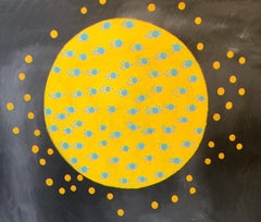 Large Pop Art Painting: 'Lunar Landing'