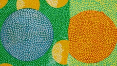 Huile sur toile : "Sphère scintillante".