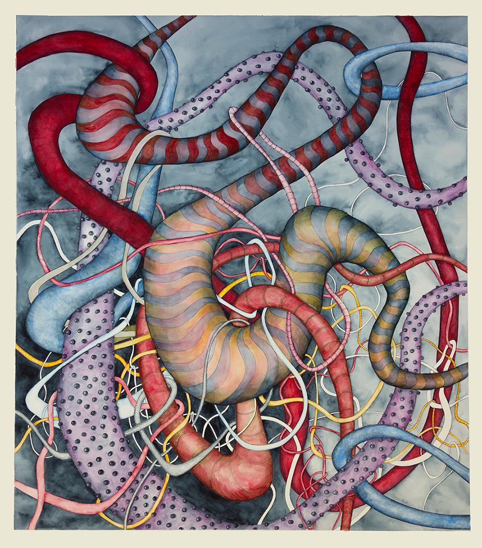 Abstract Painting di Carol K. Brown - SENZA TITOLO (TEORIA DEL CAOS) #24