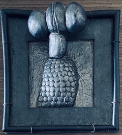 Abstract Mixed Media Biomorphism Wall Sculpture. Miami Artist Carol K Brown