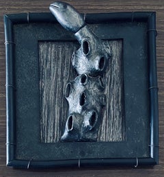 Abstract Mixed Media Biomorphism Wall Sculpture. Miami Artist Carol K Brown