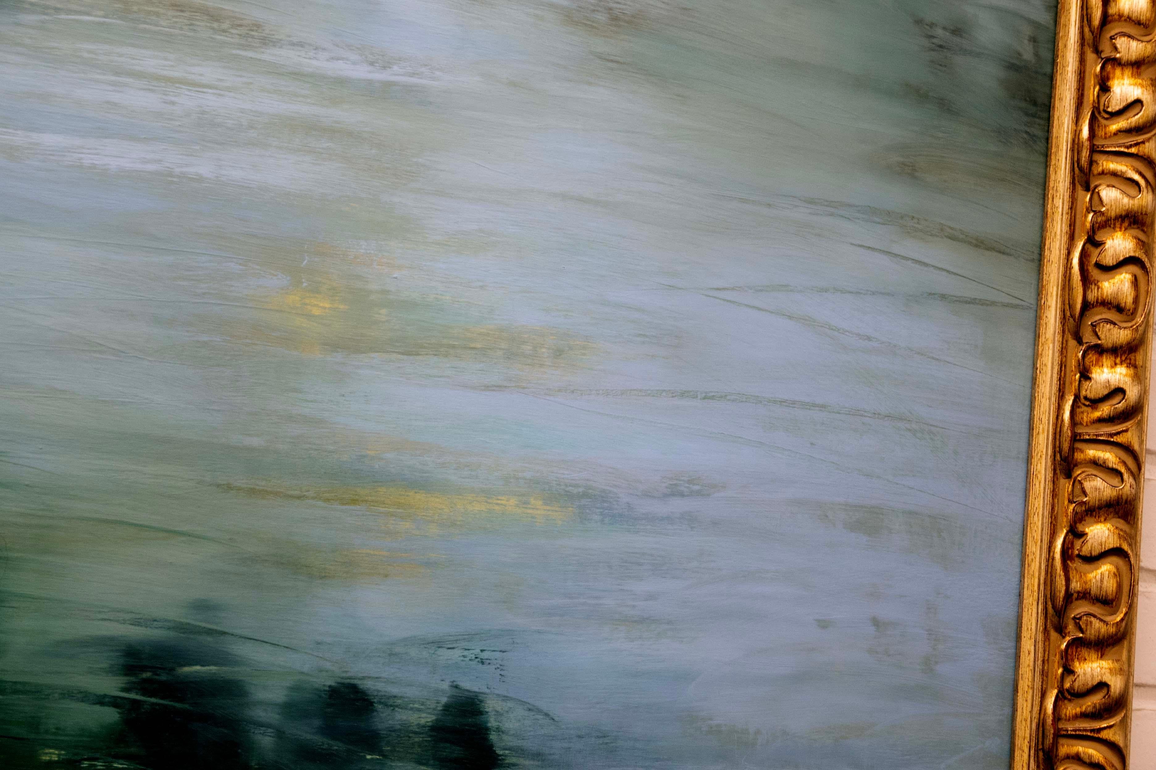 Carol Lefkowitz Adagio #22 Firmato Pittura ad olio astratta moderna su tela anni '90 in vendita 3