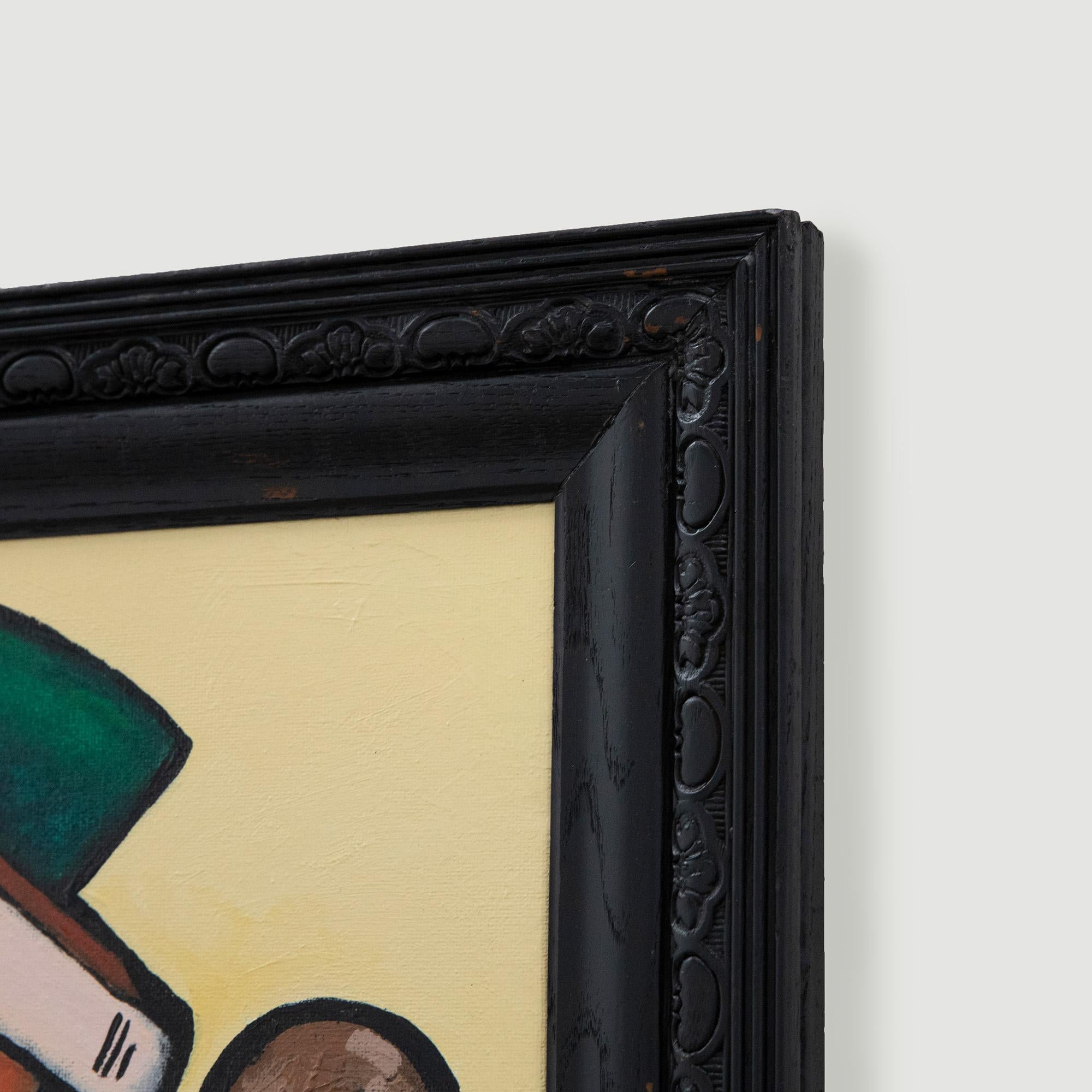 Carol Maddison – Acryl, abstraktes Akt, 20. Jahrhundert im Angebot 3