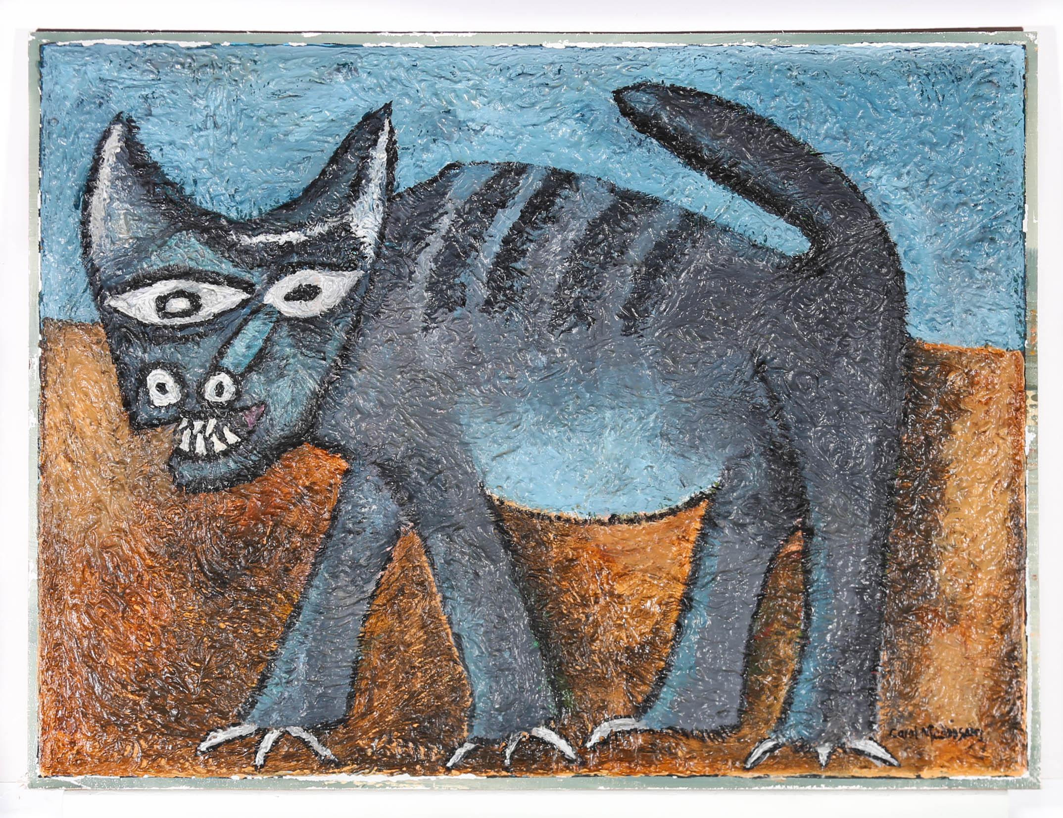 Carol Maddison - 20th Century Oil, Grinning Cat 2