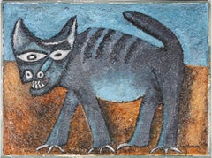 Carol Maddison – Grinning Cat, Ölgemälde, 20. Jahrhundert
