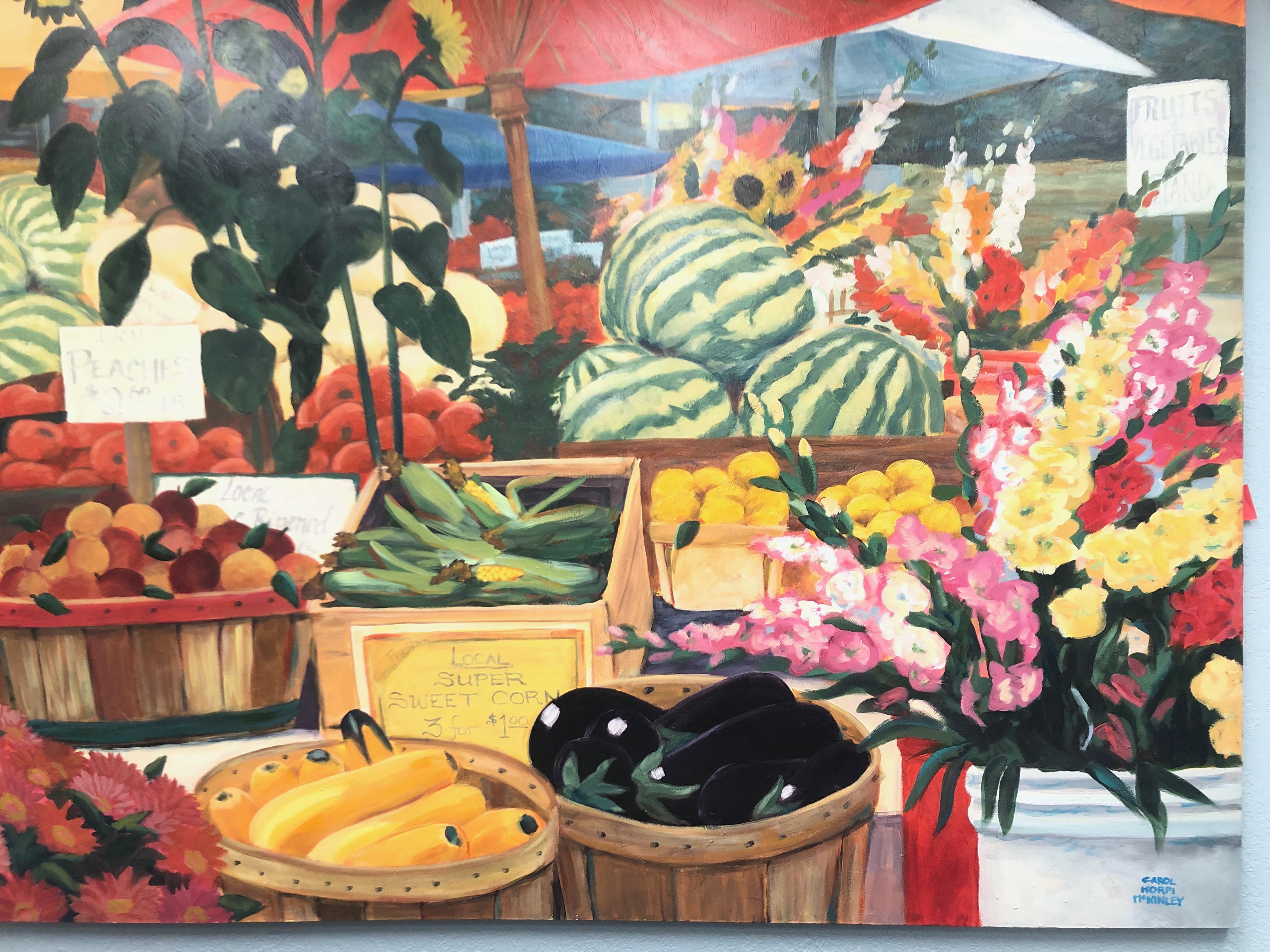 Fruit Market Large Still Life Painting  For Sale 3