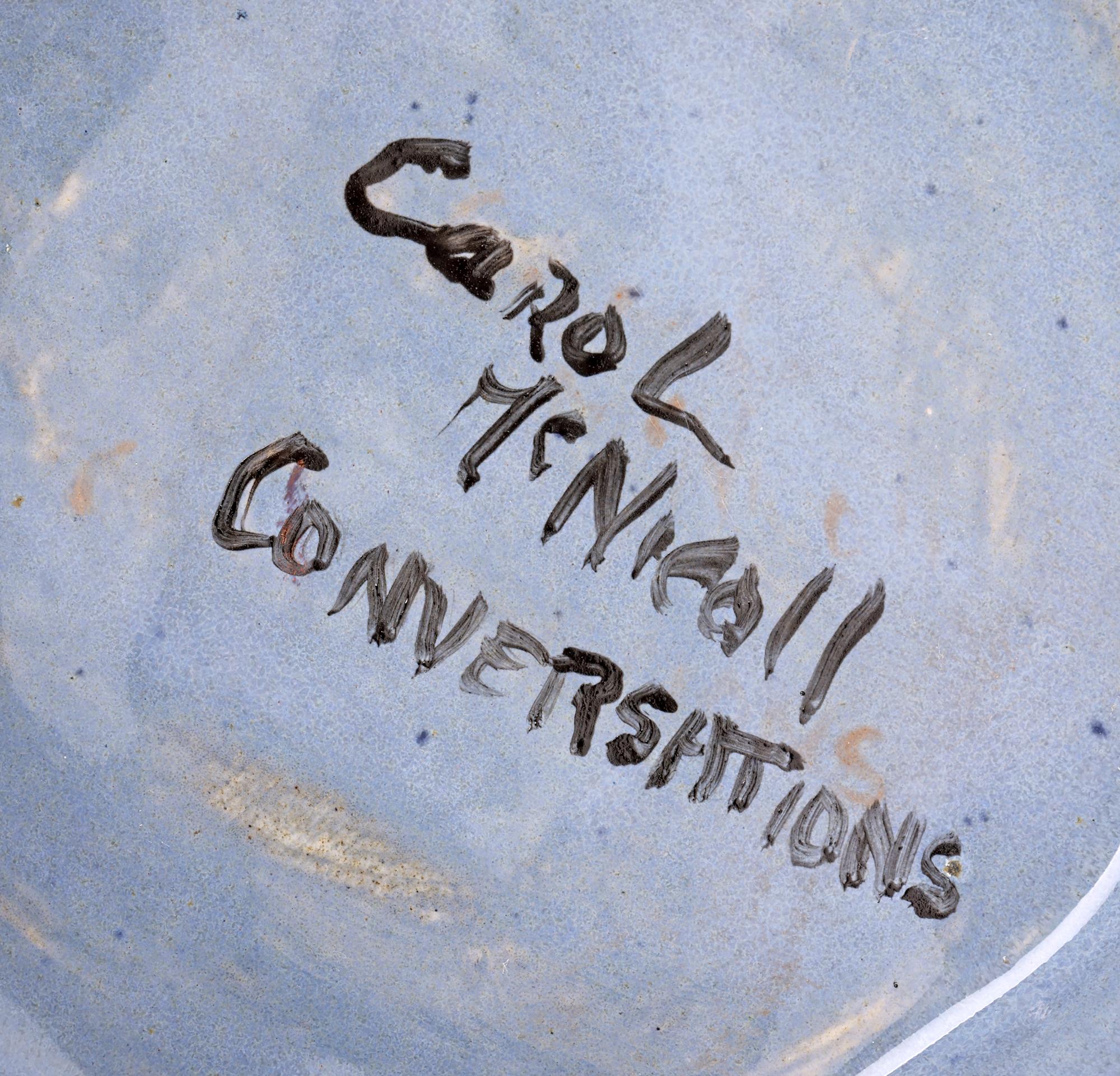 Carol McNicoll Studio Pottery Figural Bowl Titled Conversations 5