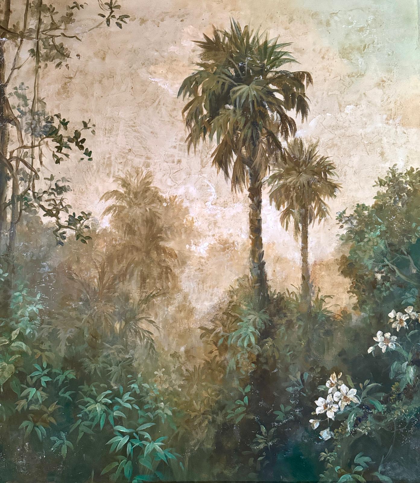 Carol Moreno, Zeitgenössisches Dschungellandschafts-Diptychon, 2025 im Angebot 1