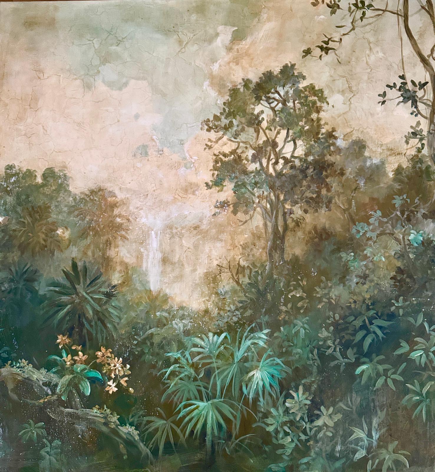 Carol Moreno, Zeitgenössisches Dschungellandschafts-Diptychon, 2025 im Angebot 2