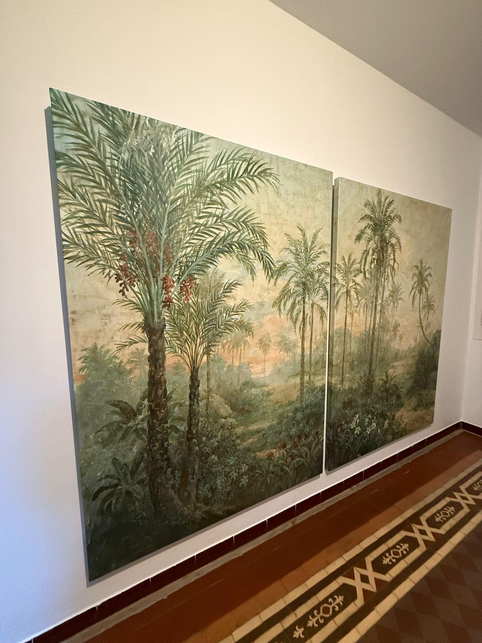 CONTEMPORANEO NUOVO Dittico Paesaggio Jungling Artista spagnola Carol Moreno 2025 in vendita 6