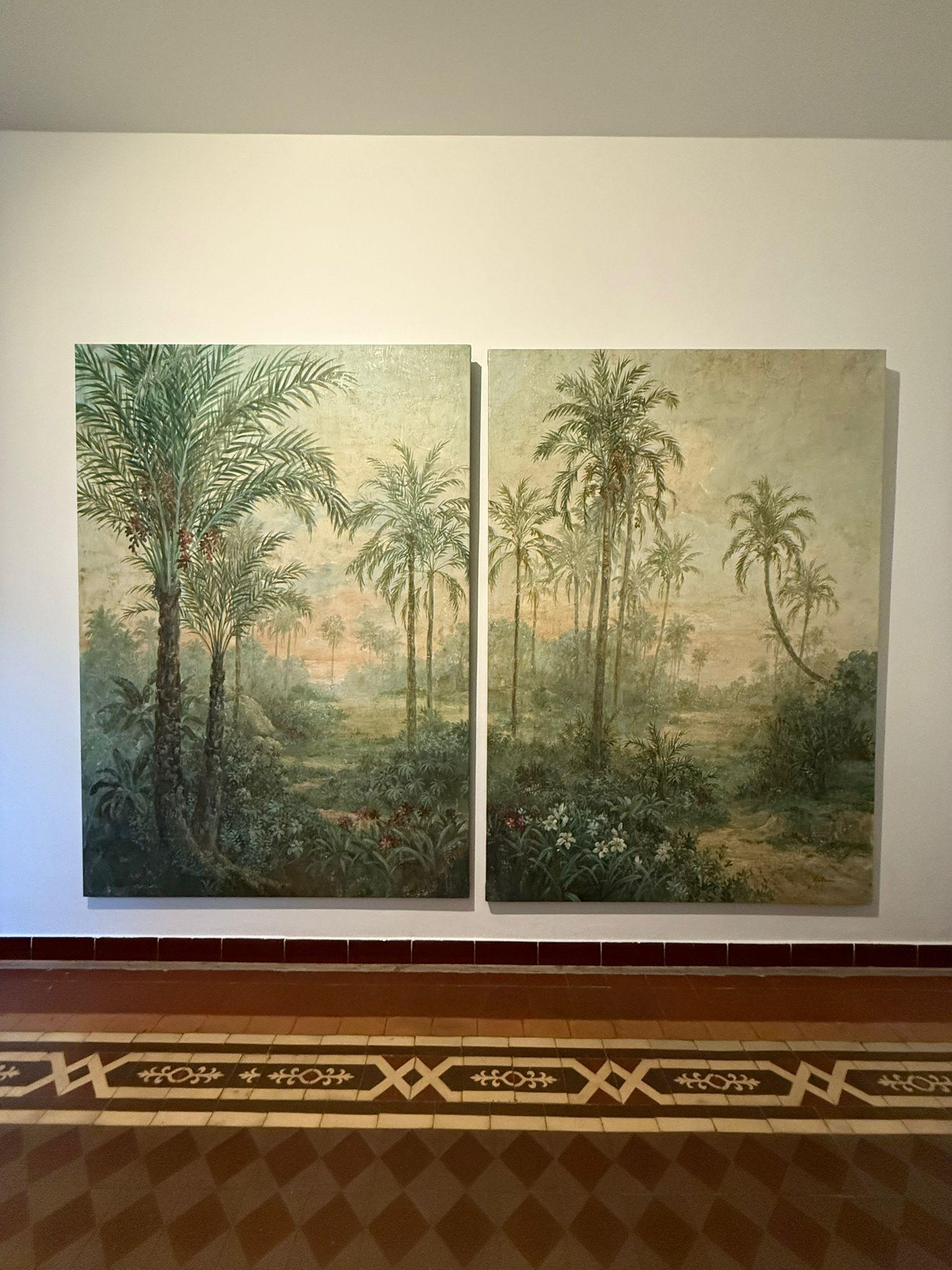 CONTEMPORANEO NUOVO Dittico Paesaggio Jungling Artista spagnola Carol Moreno 2025 in vendita 7