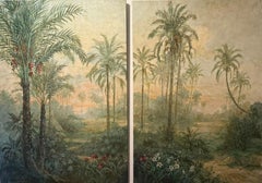 CONTEMPORÁNEO NUEVO Díptico Paisaje Selva Artista española Carol Moreno 2025