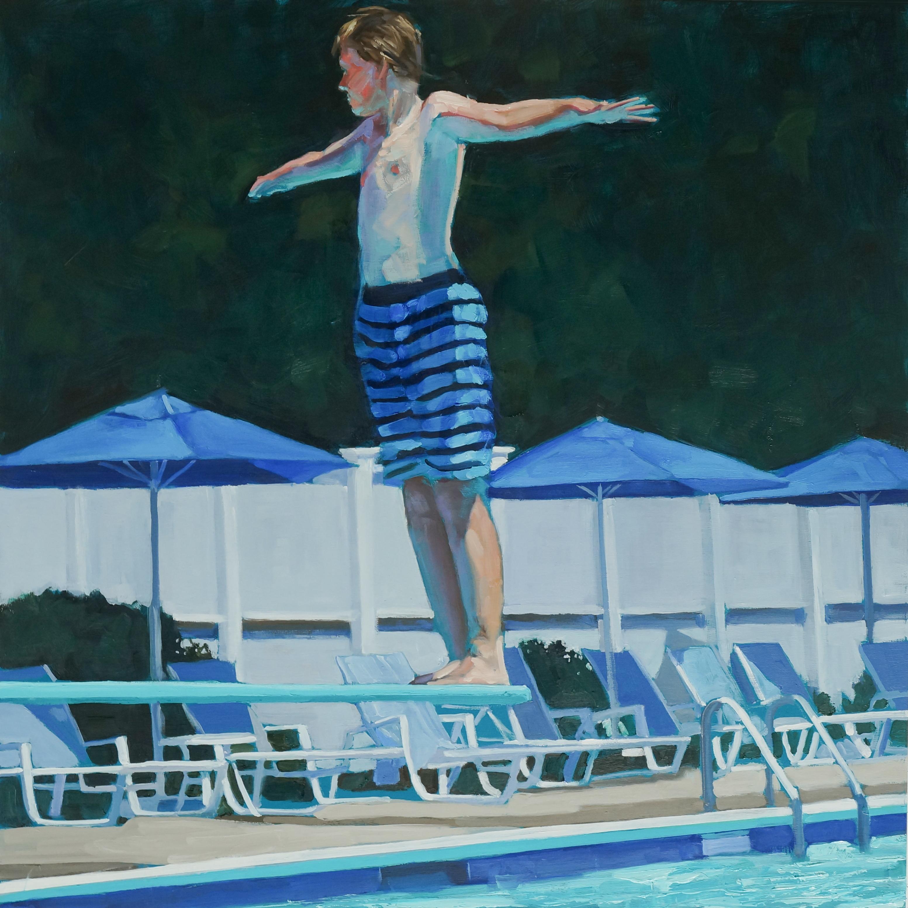 Figurative Painting di Carol O'Malia - Controllo del volo