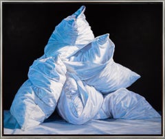 "Hold on" Realistic Painting of Pillows with Great Composition and Movement