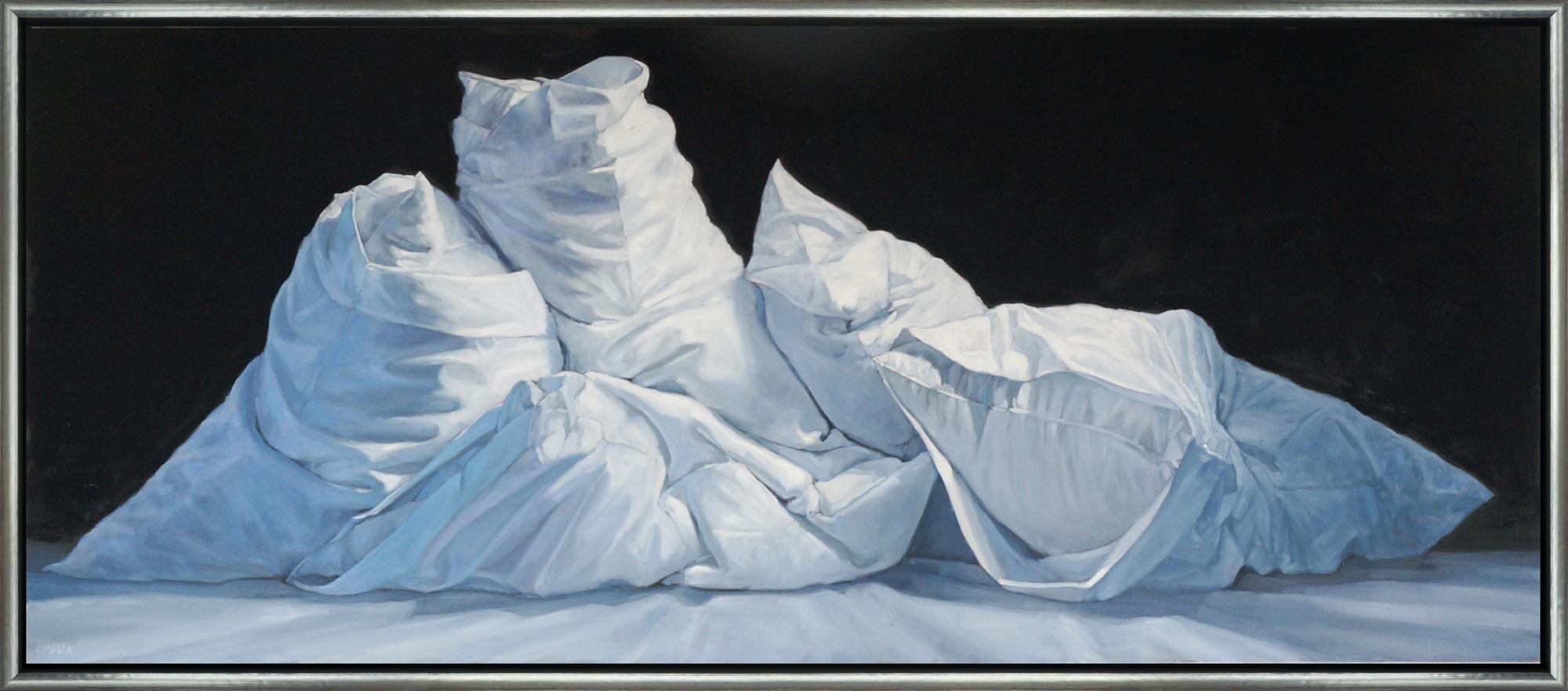 Still-Life Painting Carol O'Malia - "Throw Out Your Cares" Nature morte contemporaine Huile sur toile Peinture encadrée