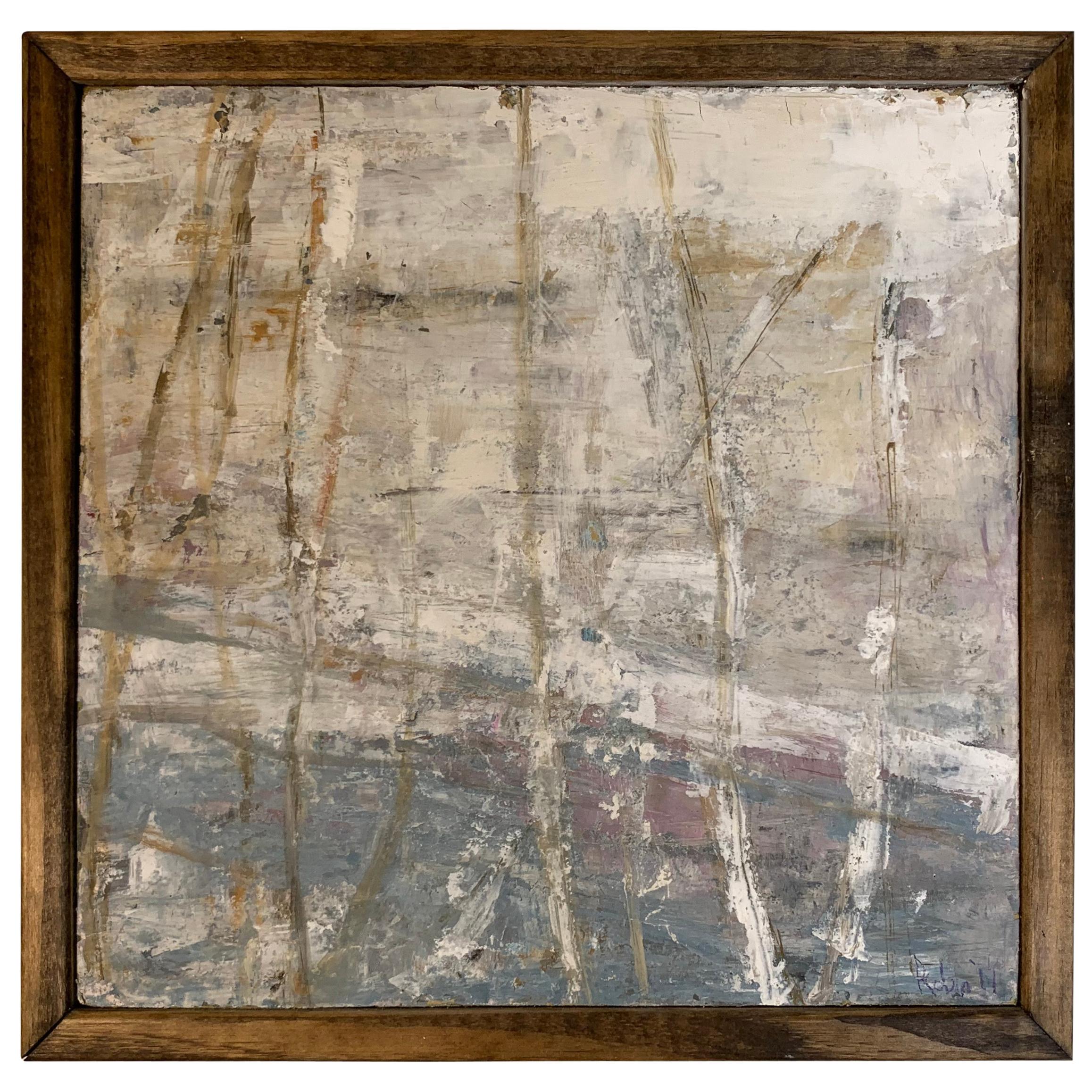 Robin Phillps, "Trees", Plaster on Board