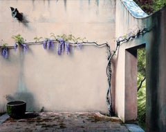 Artigas Spring - Landscape with Flowering Wisteria and Architectural Elements