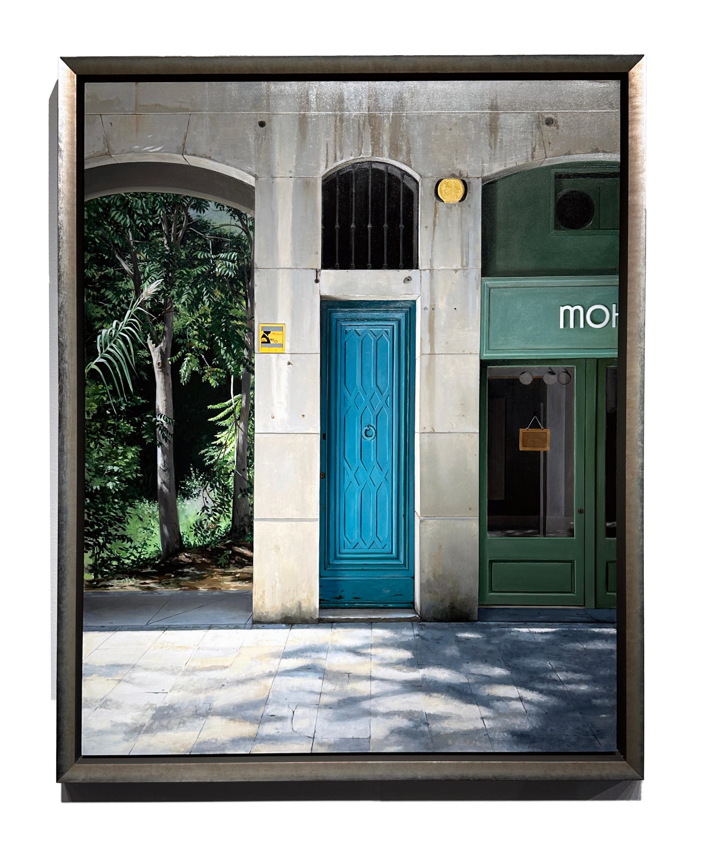 Escapar (To Escape) - Architectural Imagery, Doorways and Lush Tropical Scene For Sale 6