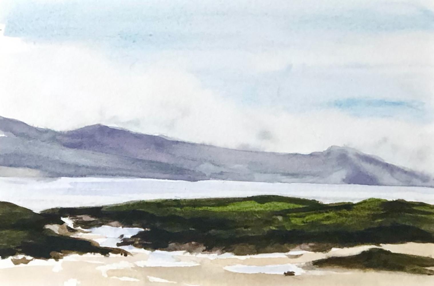 Portnoo - Watercolor Landscape of Ireland, Framed