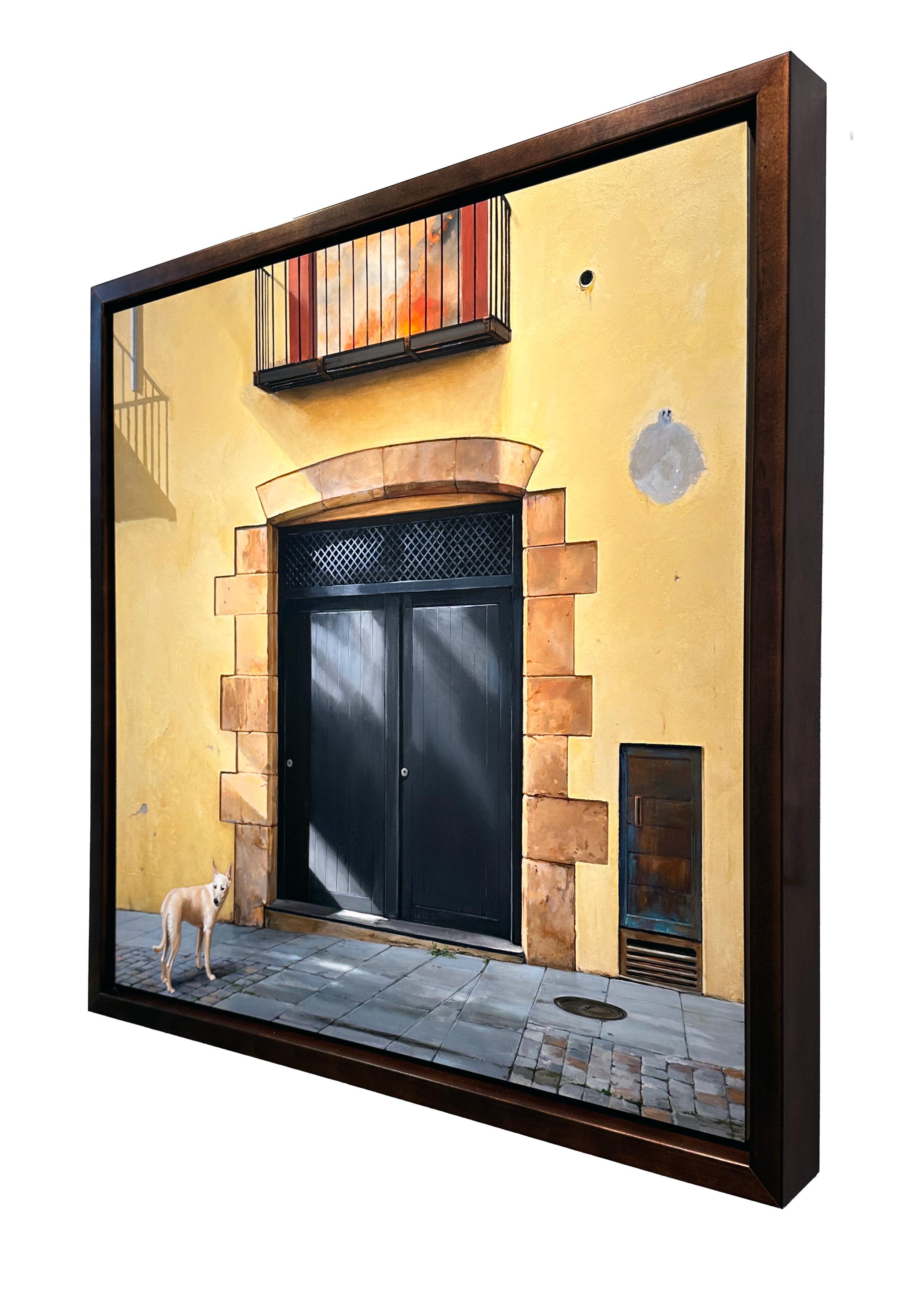 Sombras des Caldes (The Shadows of Caldes) - Architectural Imagery and a Dog  For Sale 4