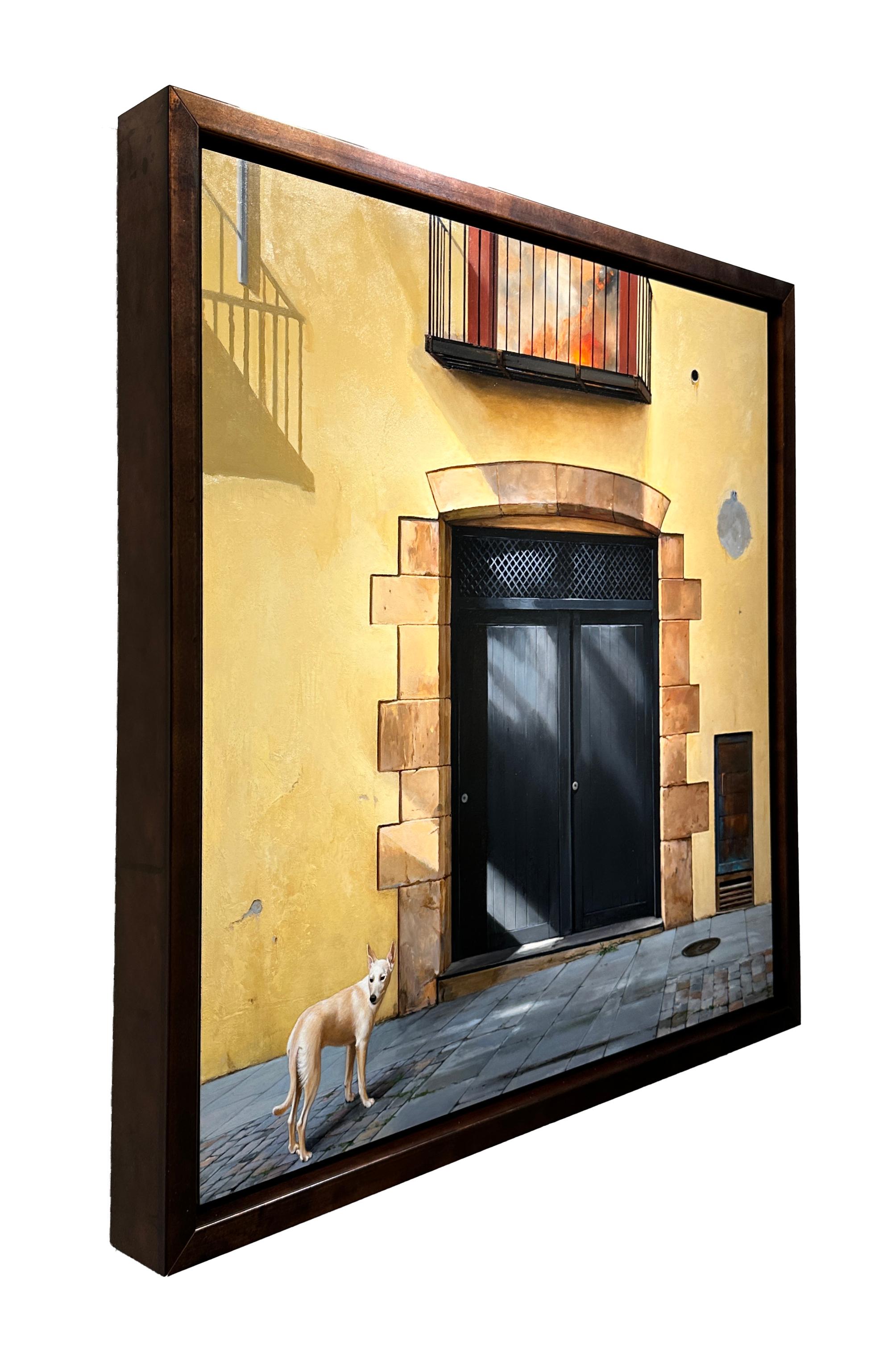 Sombras des Caldes (The Shadows of Caldes) - Architectural Imagery and a Dog  For Sale 5