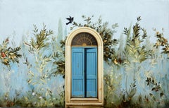 Antique Uscita - Large Scale Trompe L'oeil Gardenscape Inspired by Ancient Roman Frescos