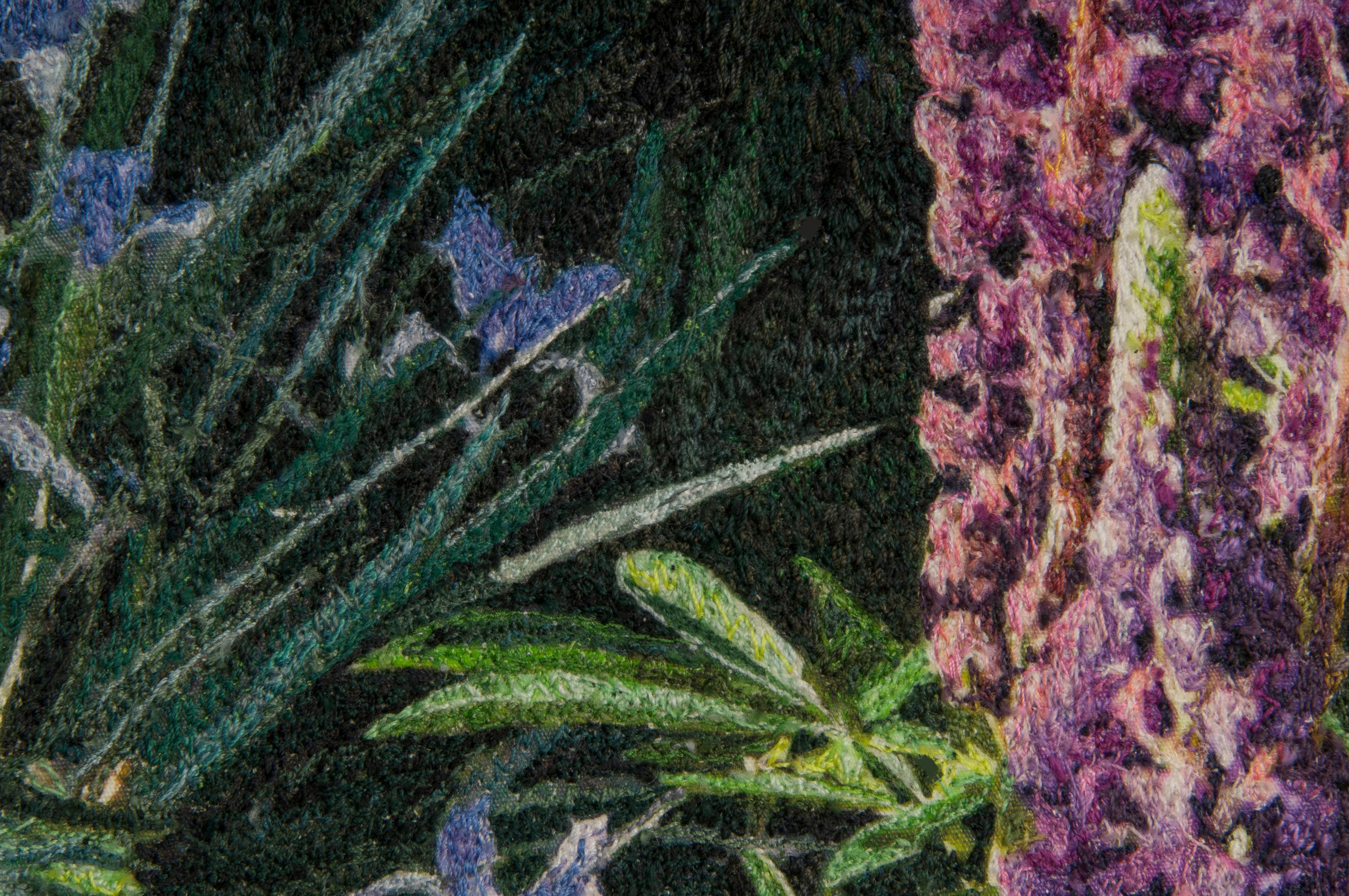 lupine embroidery