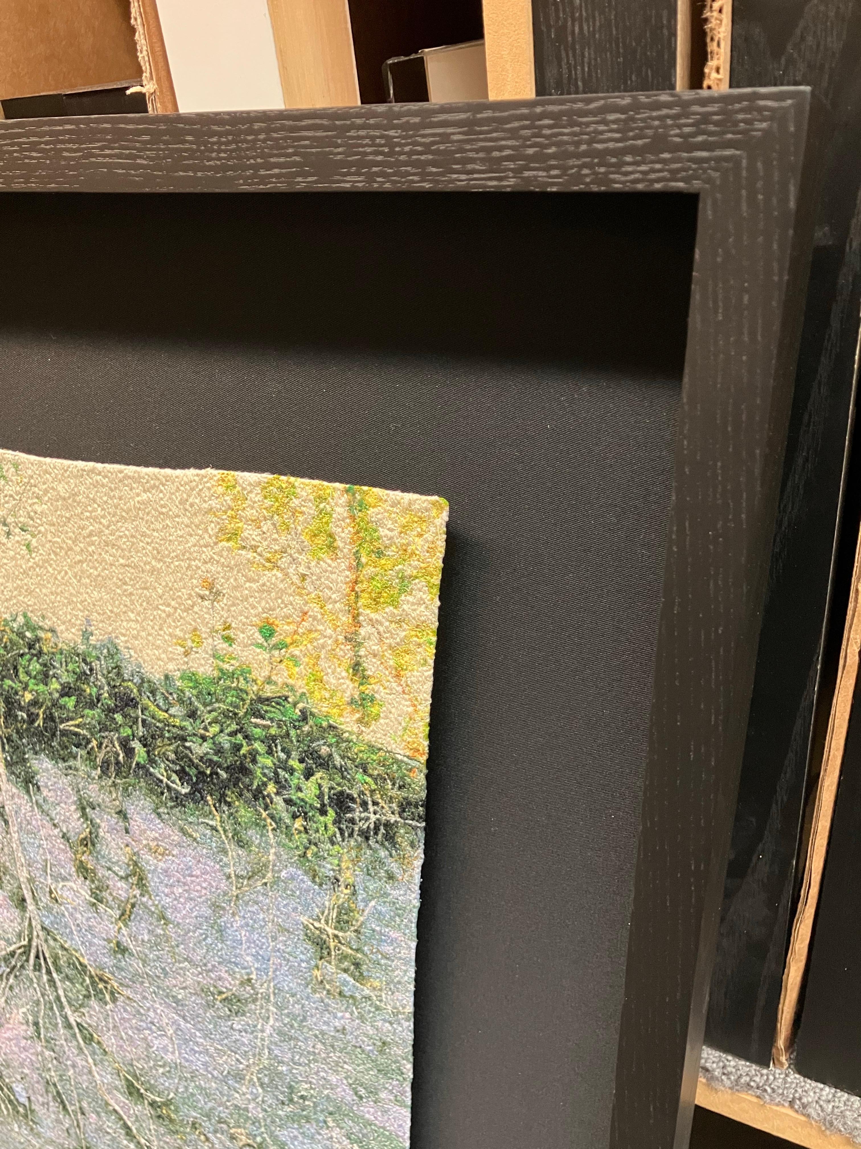 Raíces en la piedra, Carol Shinn, 2018, Bordado enmarcado, Fotorrealismo, Textil en venta 7