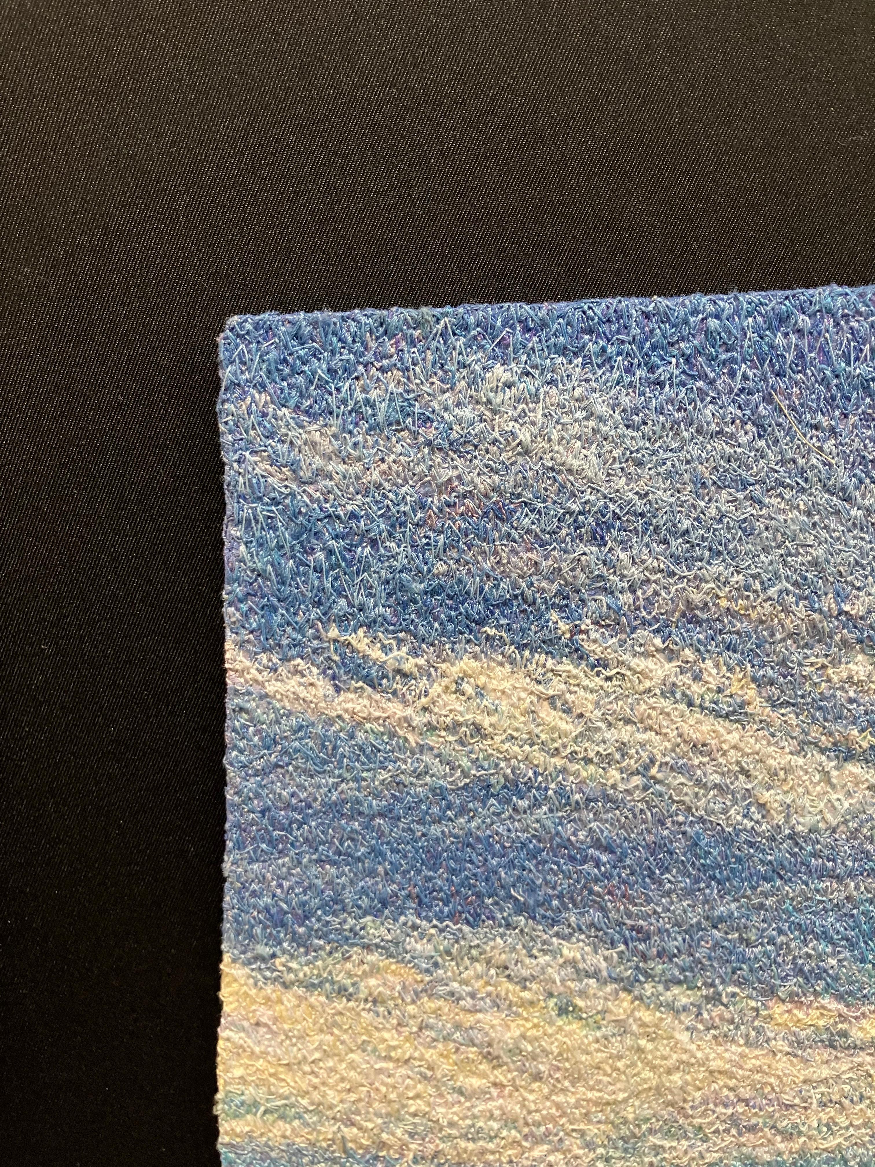A Winter Cottonwood, Carol Shinn, 2022, broderie encadrée, Photorealism, Nature en vente 3