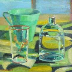 Green Painting with Alex Katz, Still Life with Tablescape