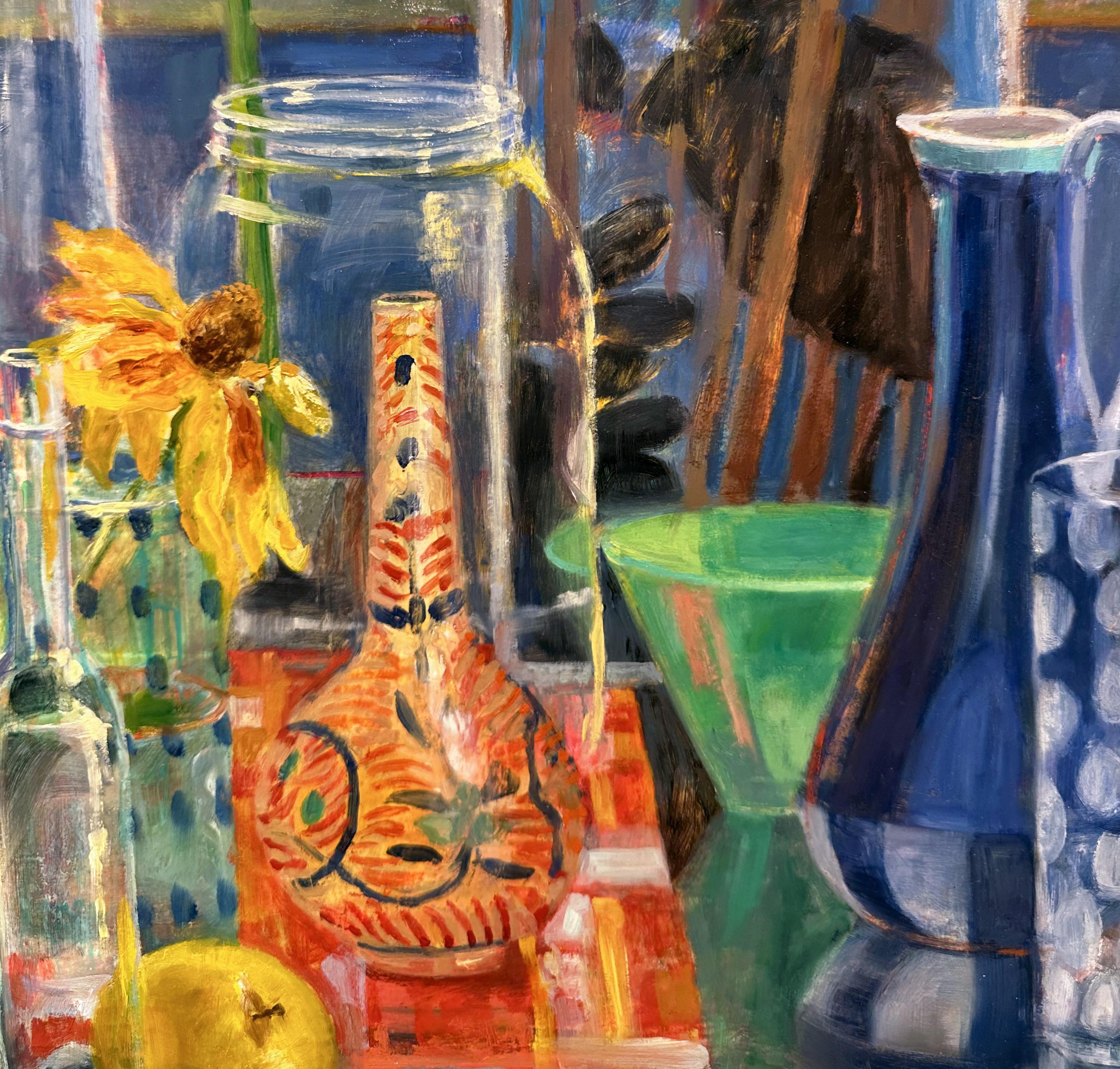 Ontario Summer Painting - Colorful Impressionist Still Life, Oil Painting For Sale 1