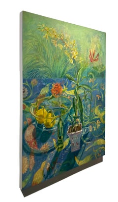 Orchid, Ixora, Lily - Tablescape, Vibrant Tapestries, Reflective Glass & Flora