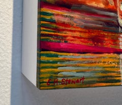 Pansy and Patterns - Vibrantly Patterned Fabric, Reflective Glassware & a Pansy