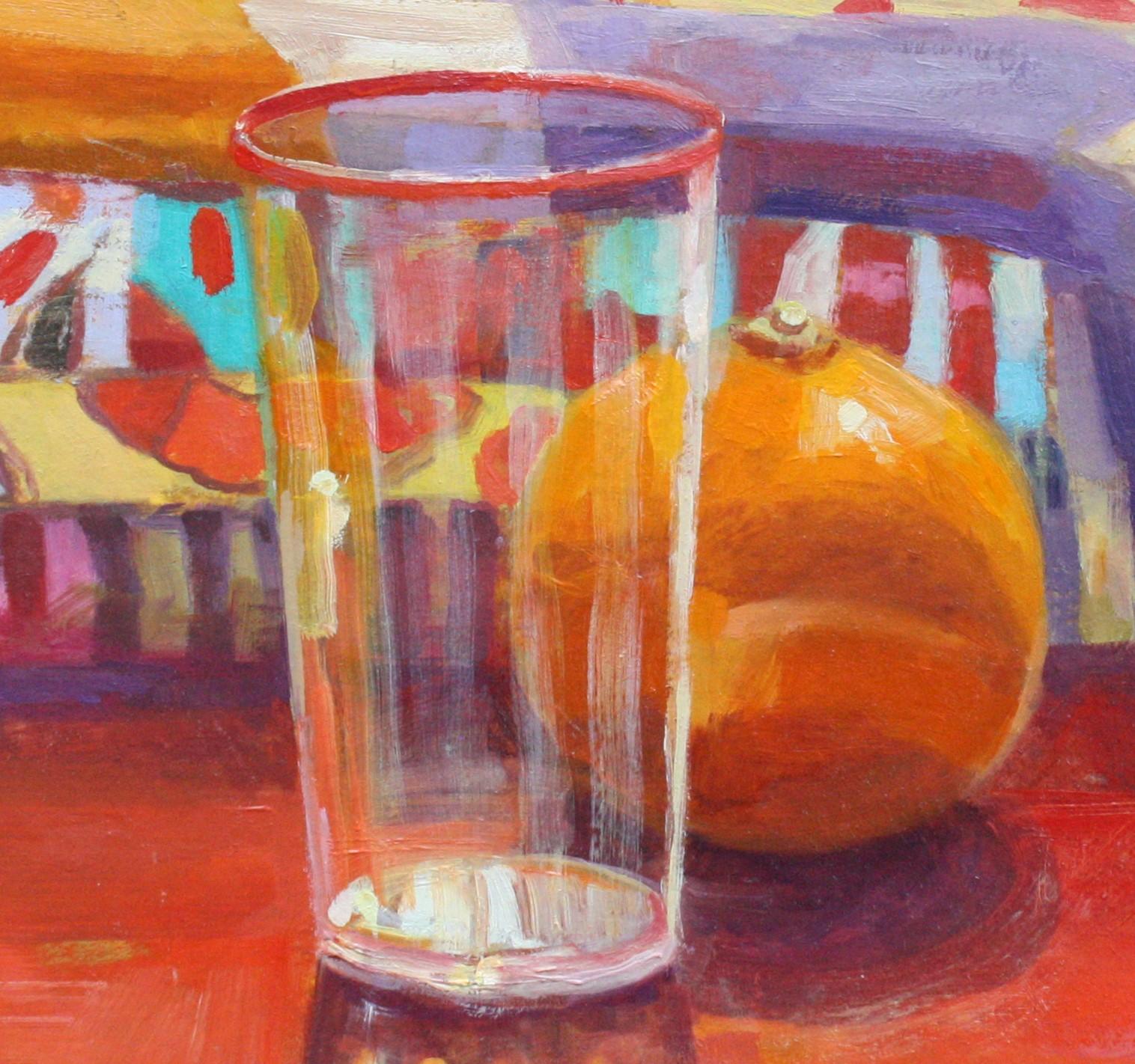 I am interested in the abstract elements of the art work as much as the subject matter.  My still life paintings are not still.  I feel that my paintings are lasting over time and invite repeated exploration. 

–Carol Stewart.

