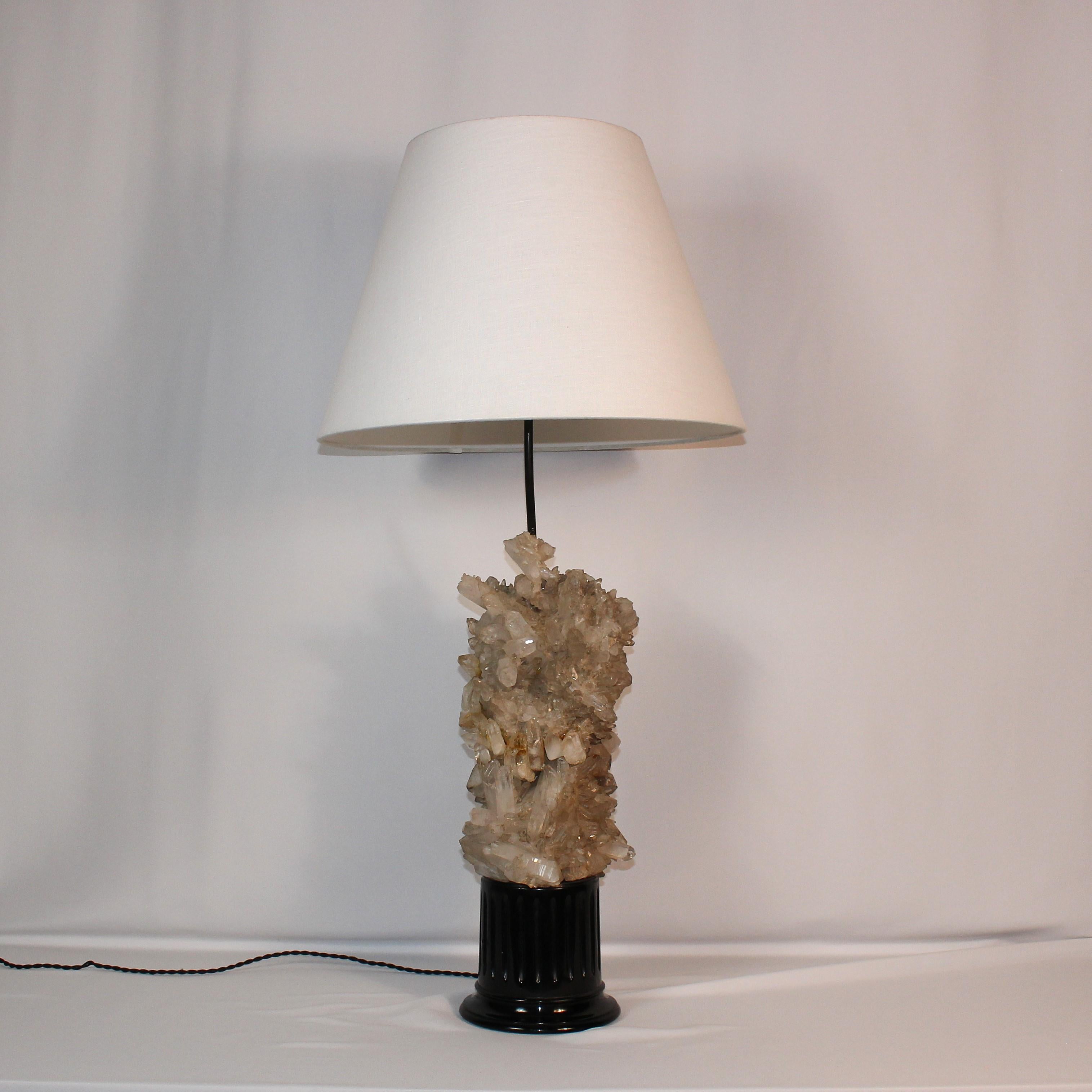 Autre Lampes de table cristal brut Carol Stupell en vente
