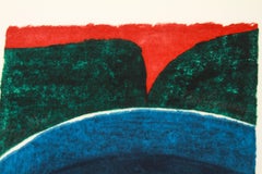 Carol Summers "Cool" Modern Color Woodcut on Paper