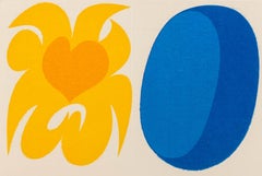 Carol Summers Hearts and Shapes Woodblock Print