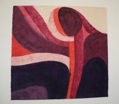 Carol Summers Woodblock Print on Japanese Paper, La Terra Trema