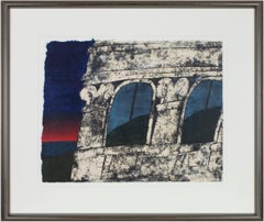 "Casa Marquez" original woodcut print signed by Carol Summers