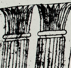 "Incredible String Band", xilografia originale a colori, serigrafia e monotipia