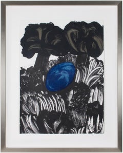 "Jungle, " Color Lithograph Landscape signed by Carol Summers