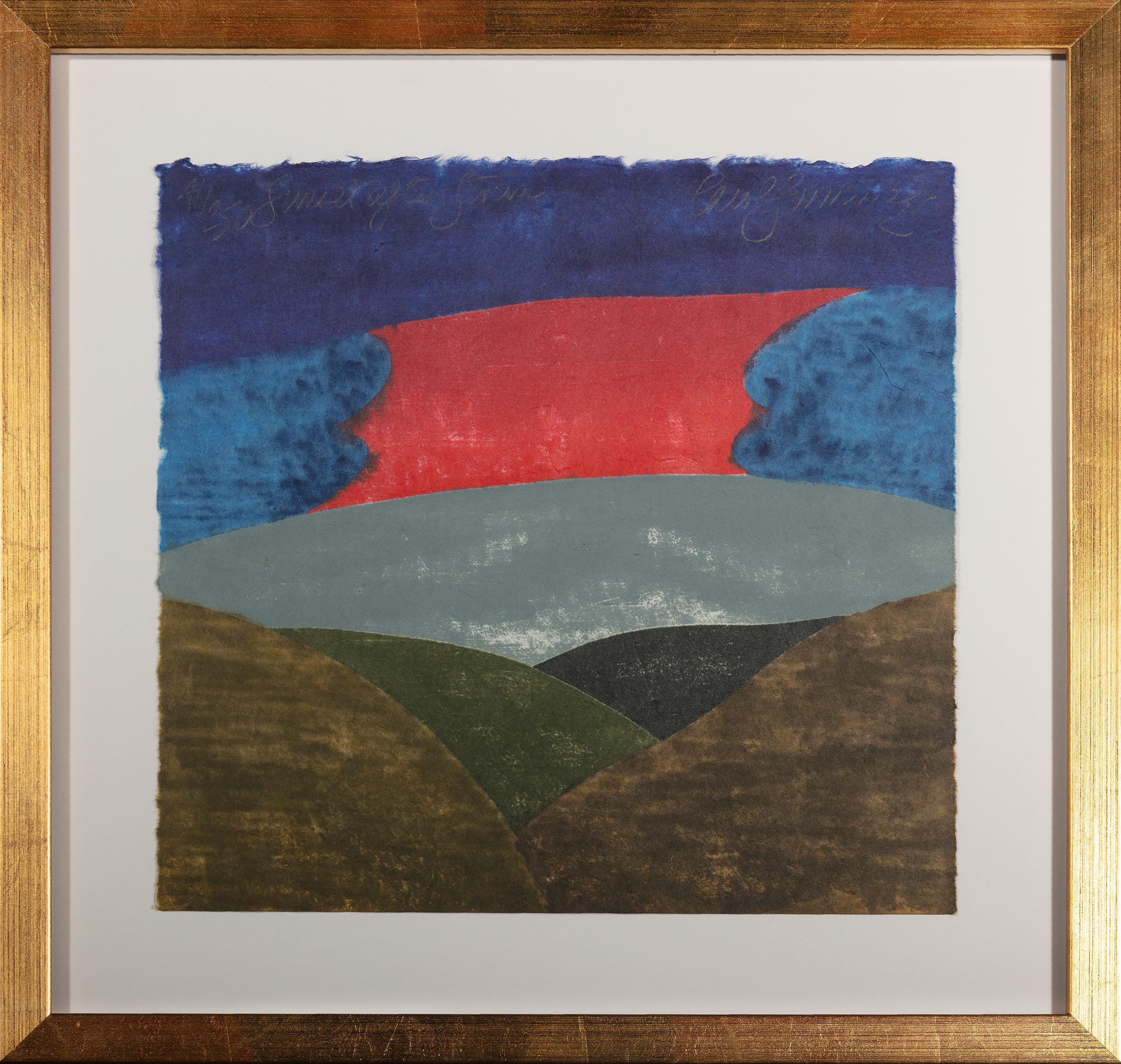 Carol Summers Landscape Print - Sunset After Storm